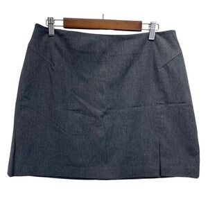 VTG Y2K The Limited Stretch Charcoal Grey Mini Skirt Business Casual Size 14